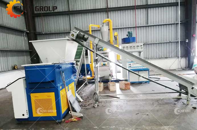 Malaysia customer Cable Wire Recycling Machine work site
